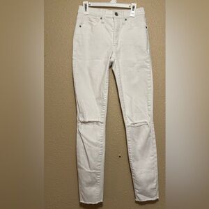 Lucky Brand Women's White Skinny Jeans
